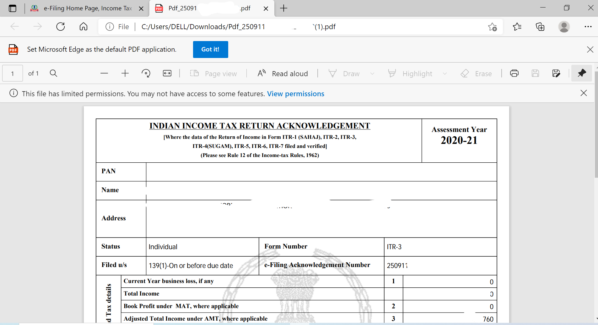 How To Download Itr V Acknowledgement On New Income Tax Portal Taxwink