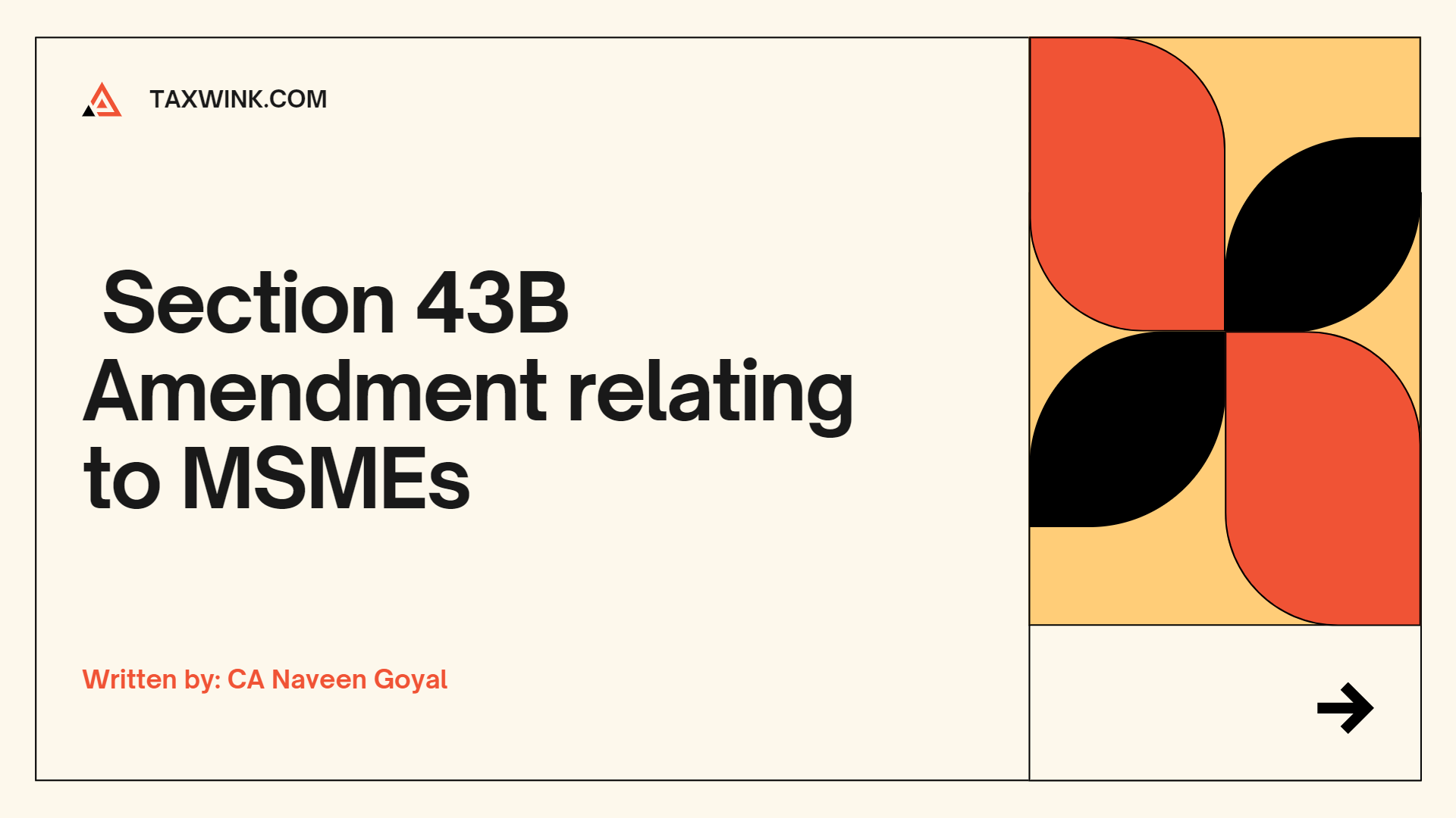 Important Amendments In Income Tax Act 1961 Relating To MSMEs Taxwink